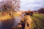 A bridge crossing the Caldon Canal at Leek - Dec 2001.