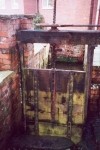 The by-pass sluice for emptying the dam if required - Dec 2001.