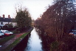 The Trent and Mersey Canal just outside Stoke - Dec 2001.